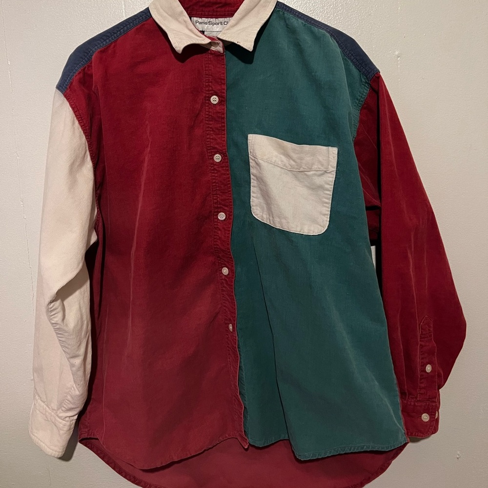 Paris Sport Club vintage button down. Size Large